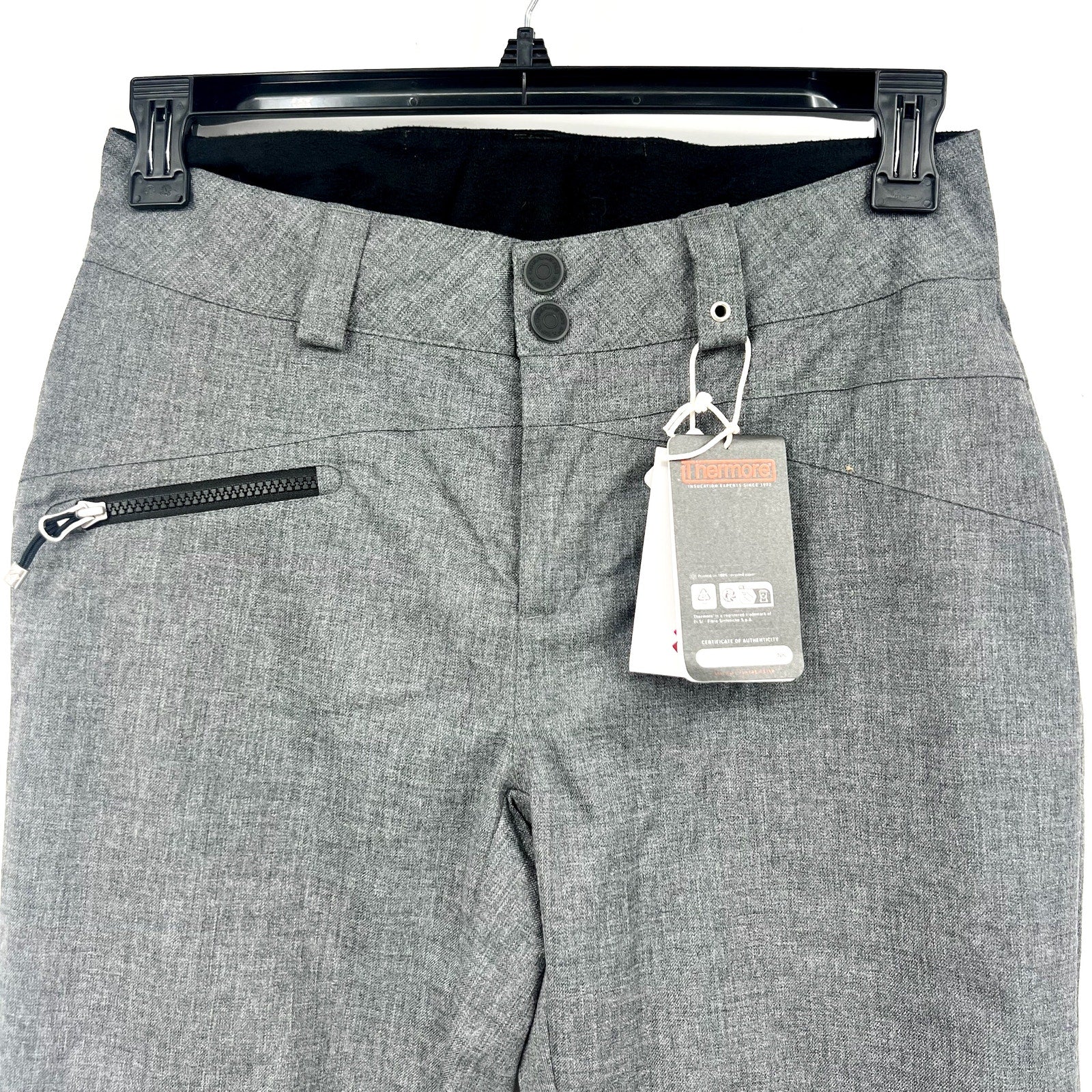 OBERMEYER Women's Malta Snow Ski Pants 2 SHORT Charcoal Grey Waterproof NWT