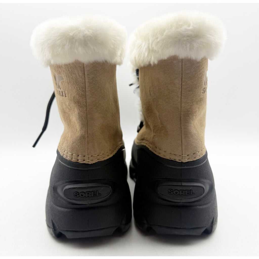 Sorel Womens Snow Angel Winter Boots Size 7 Tan Suede Waterproof Insulated NWOB