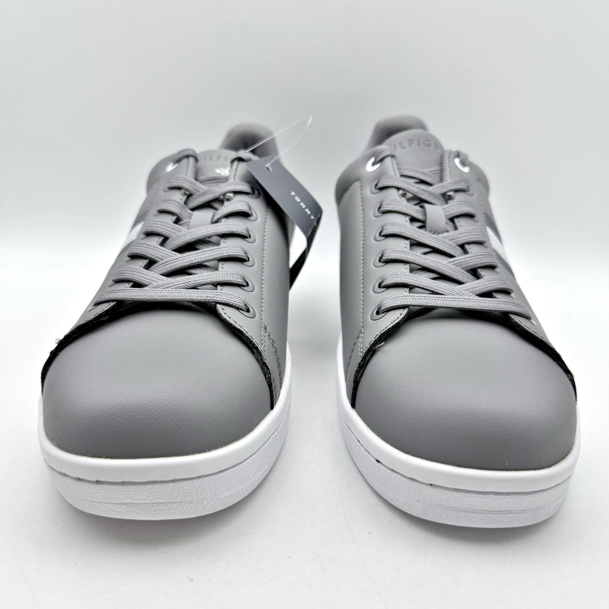 Tommy Hilfiger Mens Lampkin Flag Low Top Sneakers US 12 Grey  Cup-Sole NIB