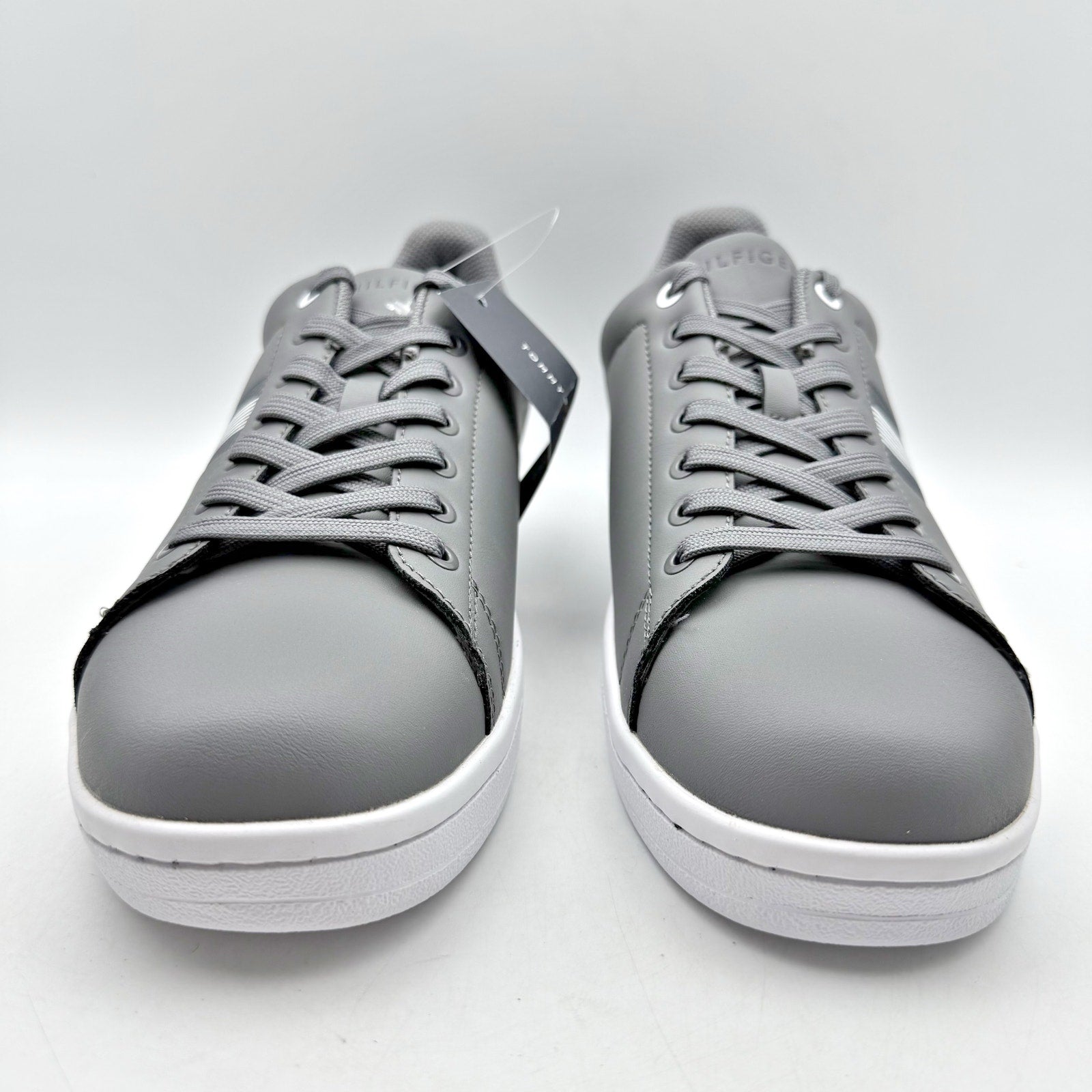Tommy Hilfiger Mens Lampkin Flag Low Top Sneakers US 12 Grey  Cup-Sole NIB