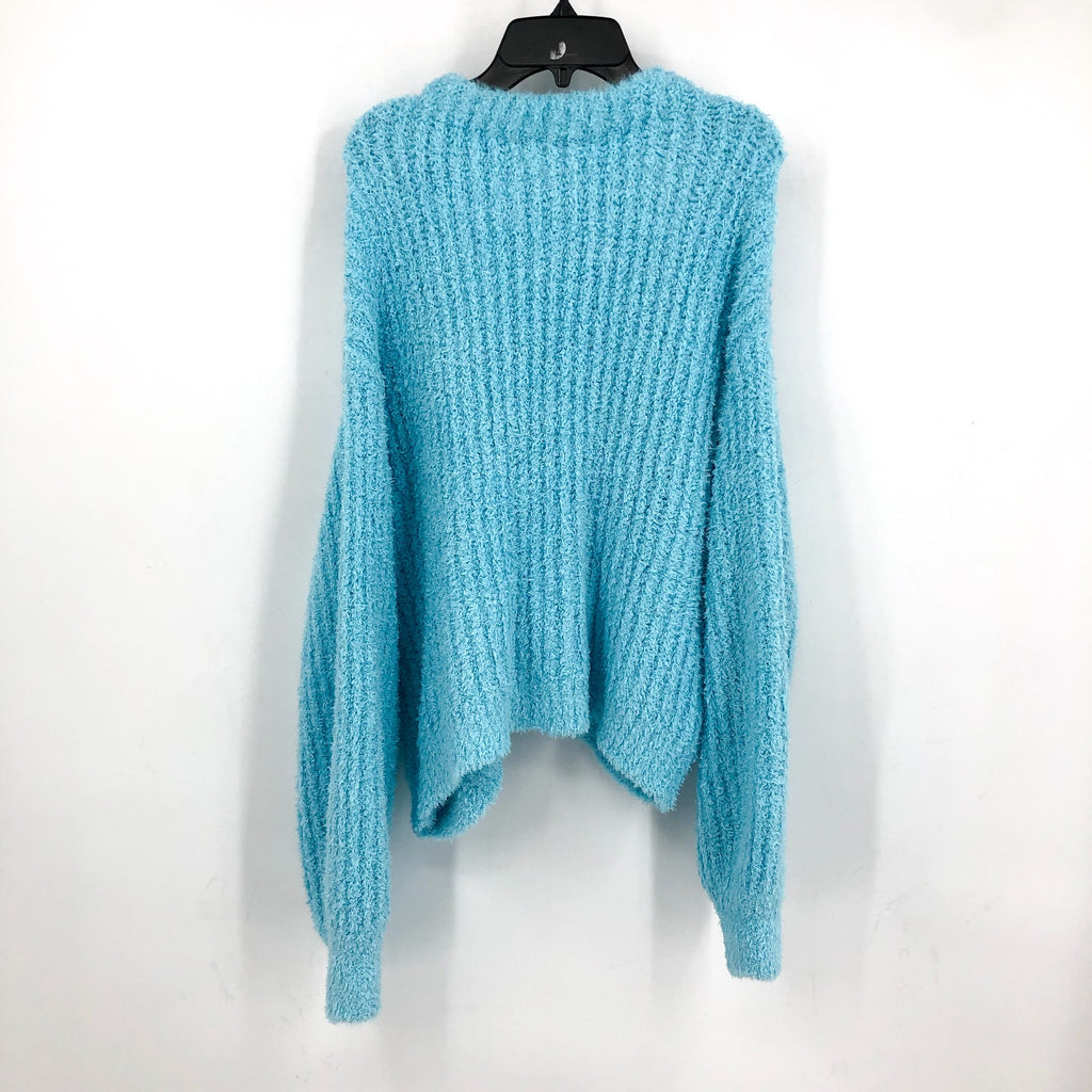 SHOW ME YOUR MUMU Women's Clemmie Cardigan XL Highlighter Blue Jewels NWT