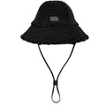 UGG Fluff Microfur Lined Bucket Hat Small Medium Black NWOT