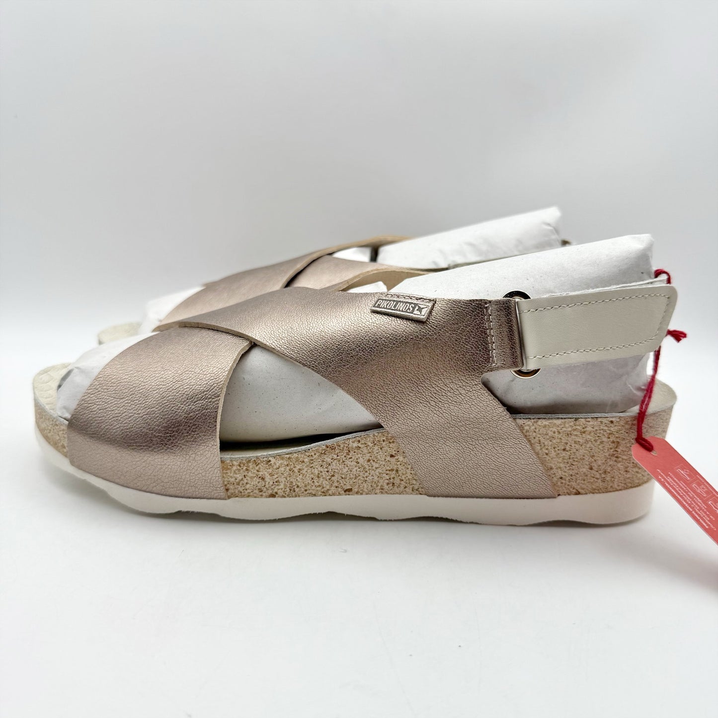 PIKOLINOS Womens Mahon W9E-0912CLC1 Sandals EU 41 US 10.5-11 Beige Leather NIB