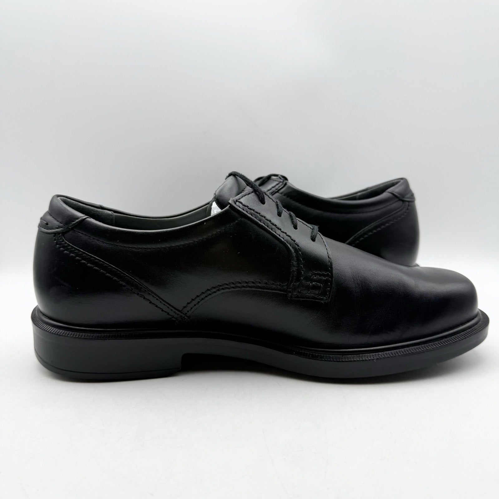 SAS Mens Ambassador Lace Up Comfort Oxford Shoes US 9.5 Wide Black Leather NWOB
