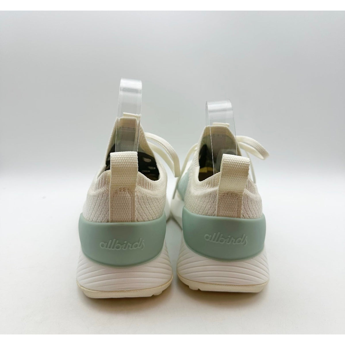 ALLBIRDS Womens Tree Glider Athletic Shoes Size 8 EU 38 White Green NIB