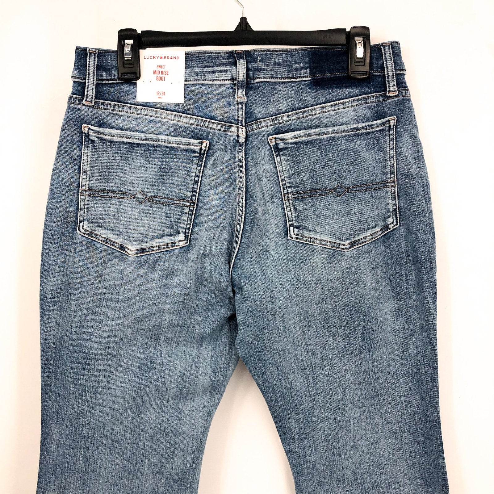 LUCKY BRAND Women's Sweet Boot Cut Jeans US 12 Blue Cabana Mid rise NWT
