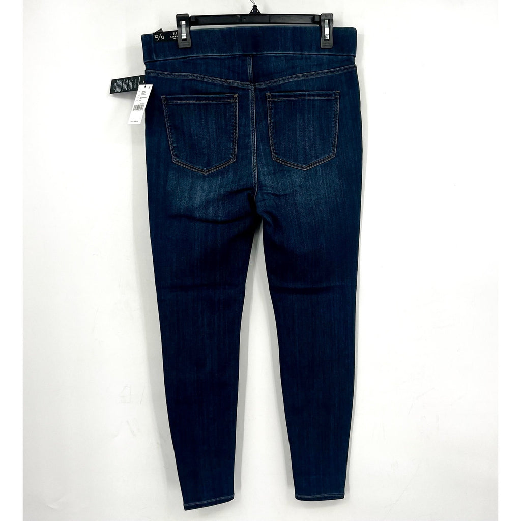 Liverpool Women's Sienna Pull-On Skinny Jeans Size 12 Dark Blue NWT