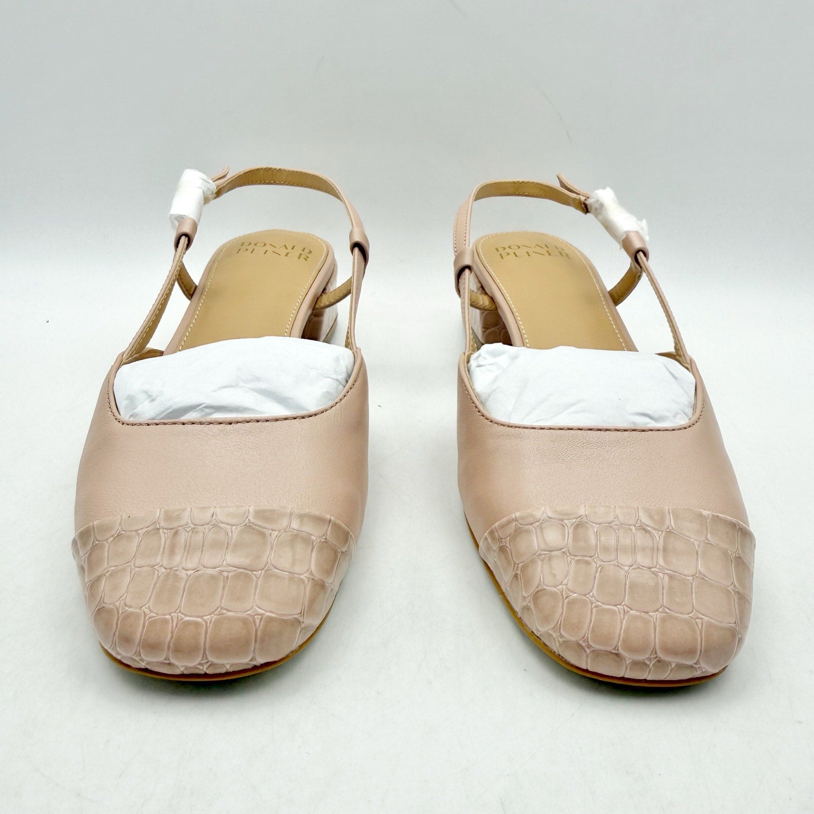 Donald Pliner Womens Reval Pumps Size 6.5 Pink Leather Heels Slingback NIB