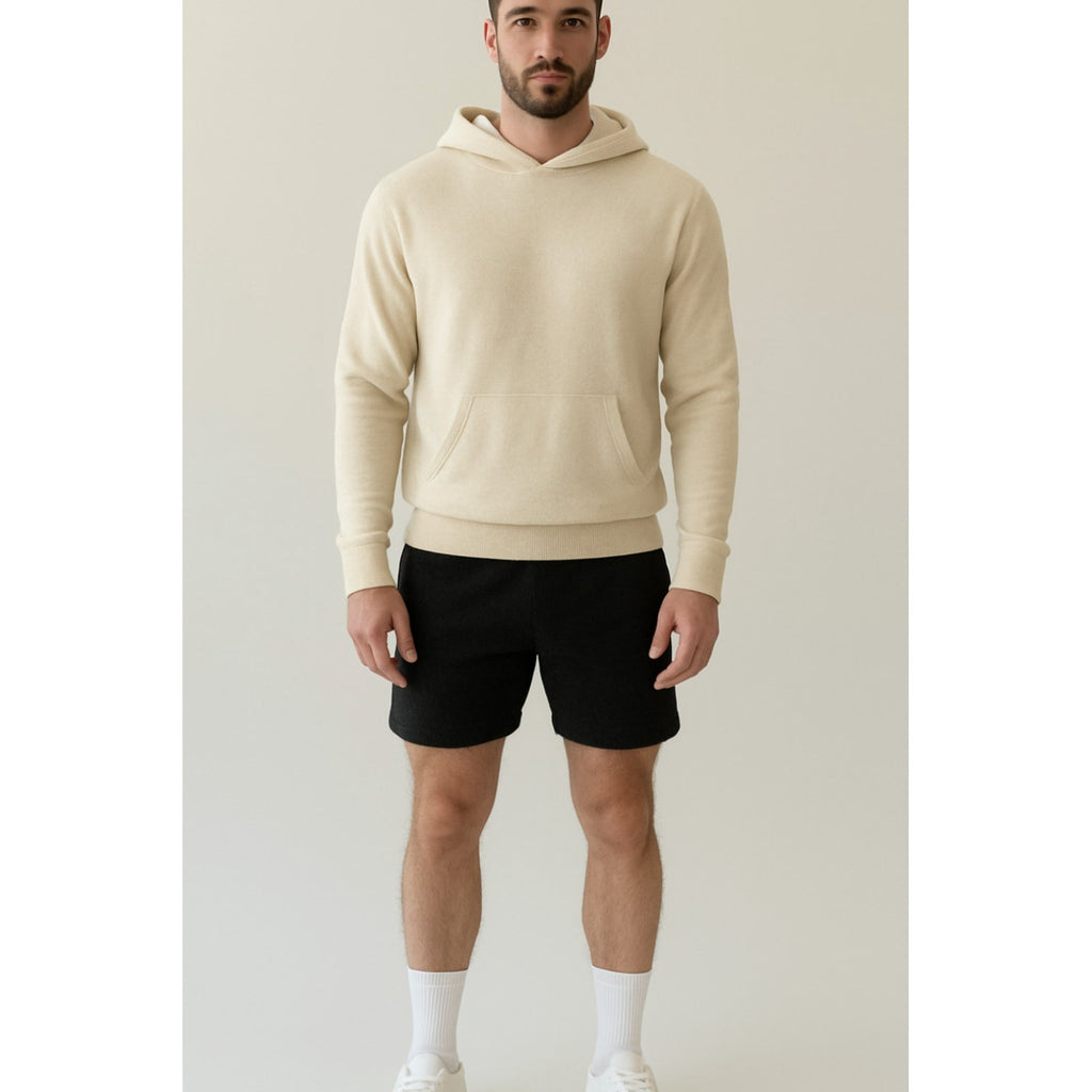 ACTIVE CASHMERE Men's Seamless Weight Cashmere Shorts Small Black NWT