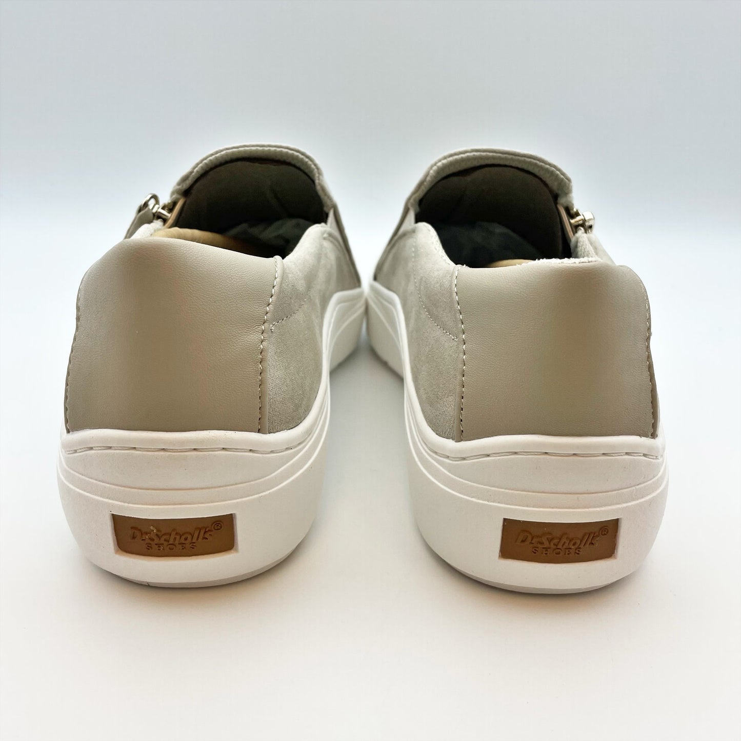 Dr. Scholl's Women's Time Off Now Slip On Sneaker Size 9.5 Taupe Grey NIB