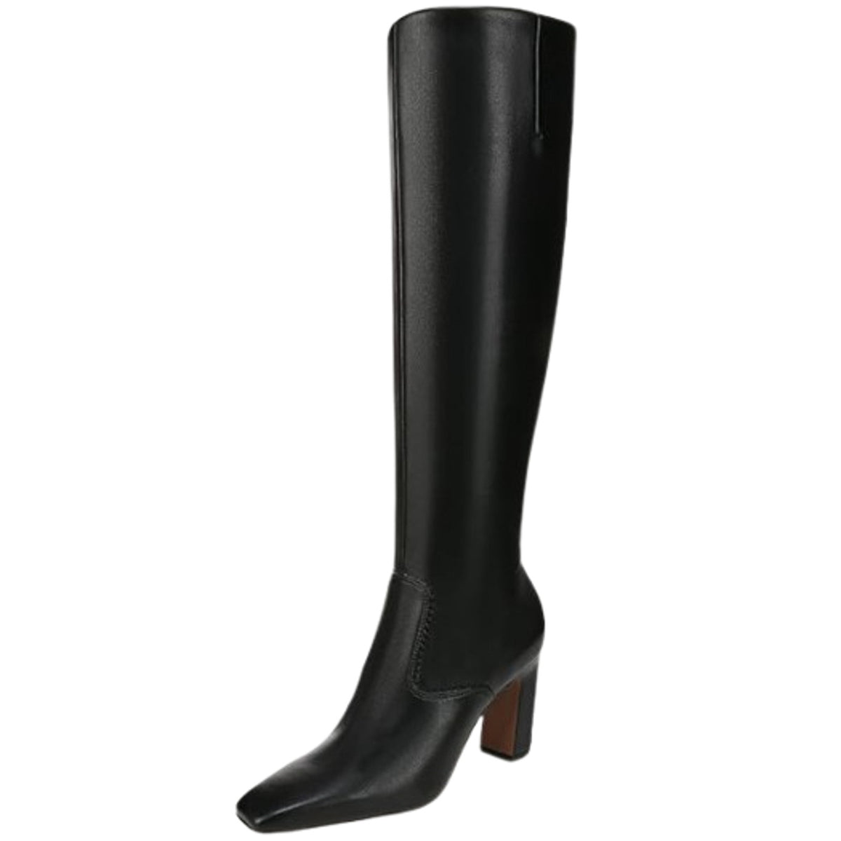 Franco Sarto Womens Bowman Knee High Boots Size 9M Black Faux Leather NWOB