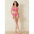 TOMMY BAHAMA Summer Floral Rev Hipster Bikini Set Small Passion Pink NWT