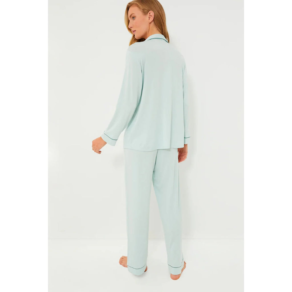 EBERJEY Women's Gisele PJ Set Small Mint Green Surf Spray Agave Modal NWT