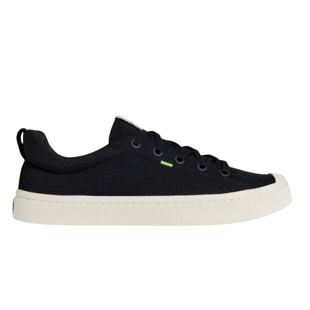 Cariuma IBI Low Casual Sneakers Mens 10.5 Womens 12 Black Bamboo Knit NIB