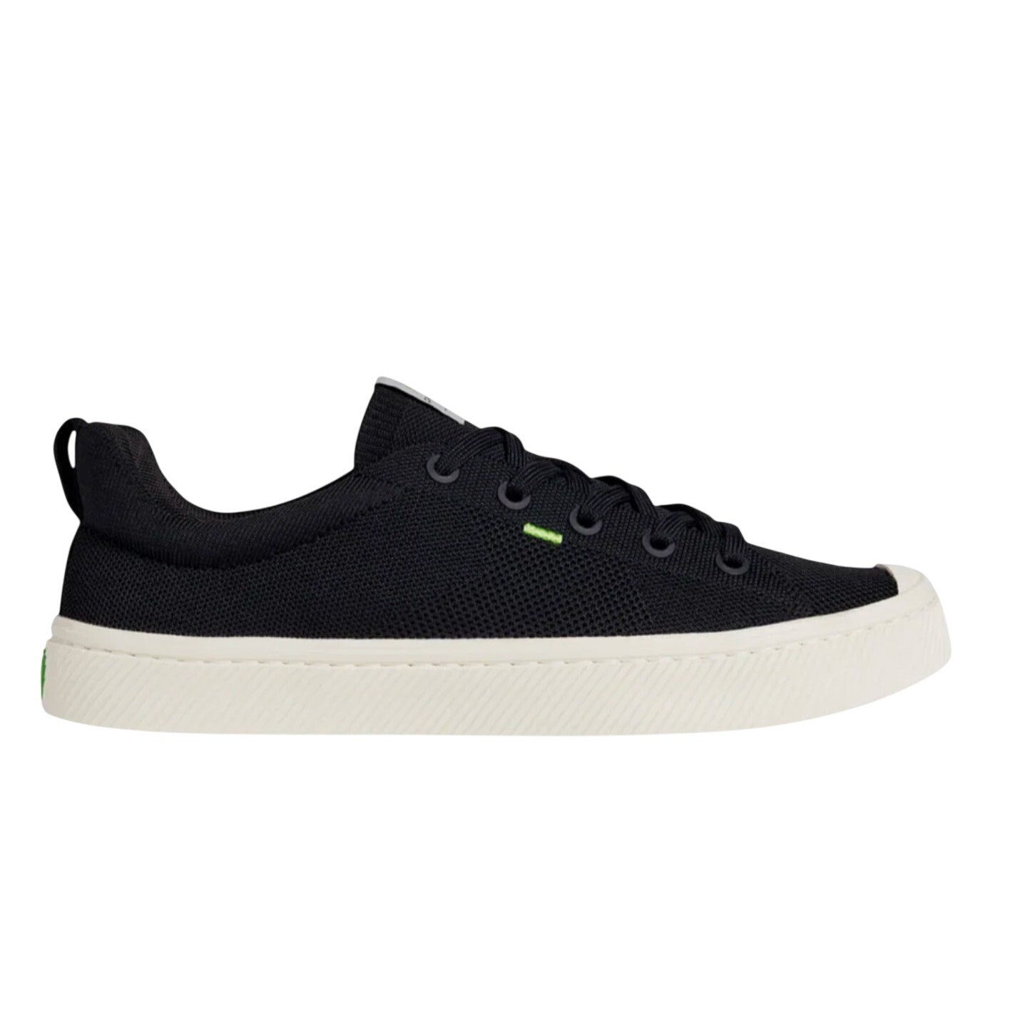 Cariuma IBI Low Casual Sneakers Mens 10.5 Womens 12 Black Bamboo Knit NIB