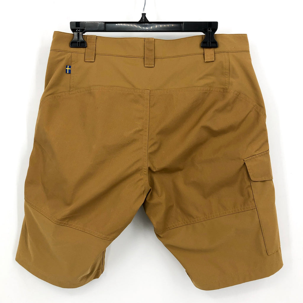 FJALLRAVEN Men's Abisko Outdoor Shorts Size 30- 31 Brown Tan Cargo G-1000 NWOT