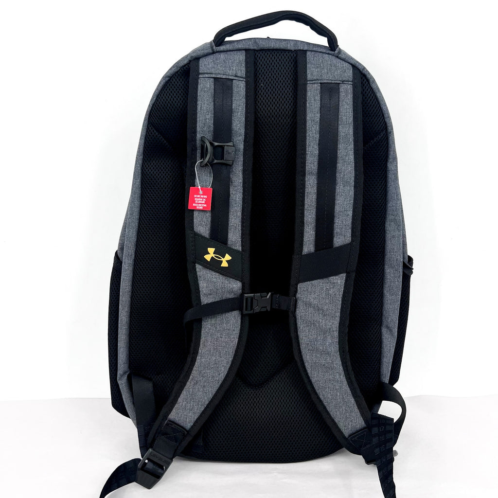 UNDER ARMOUR STORM Unisex Hustle Pro 6.0 Backpack Black/Gold Laptop Sleeve NWOT