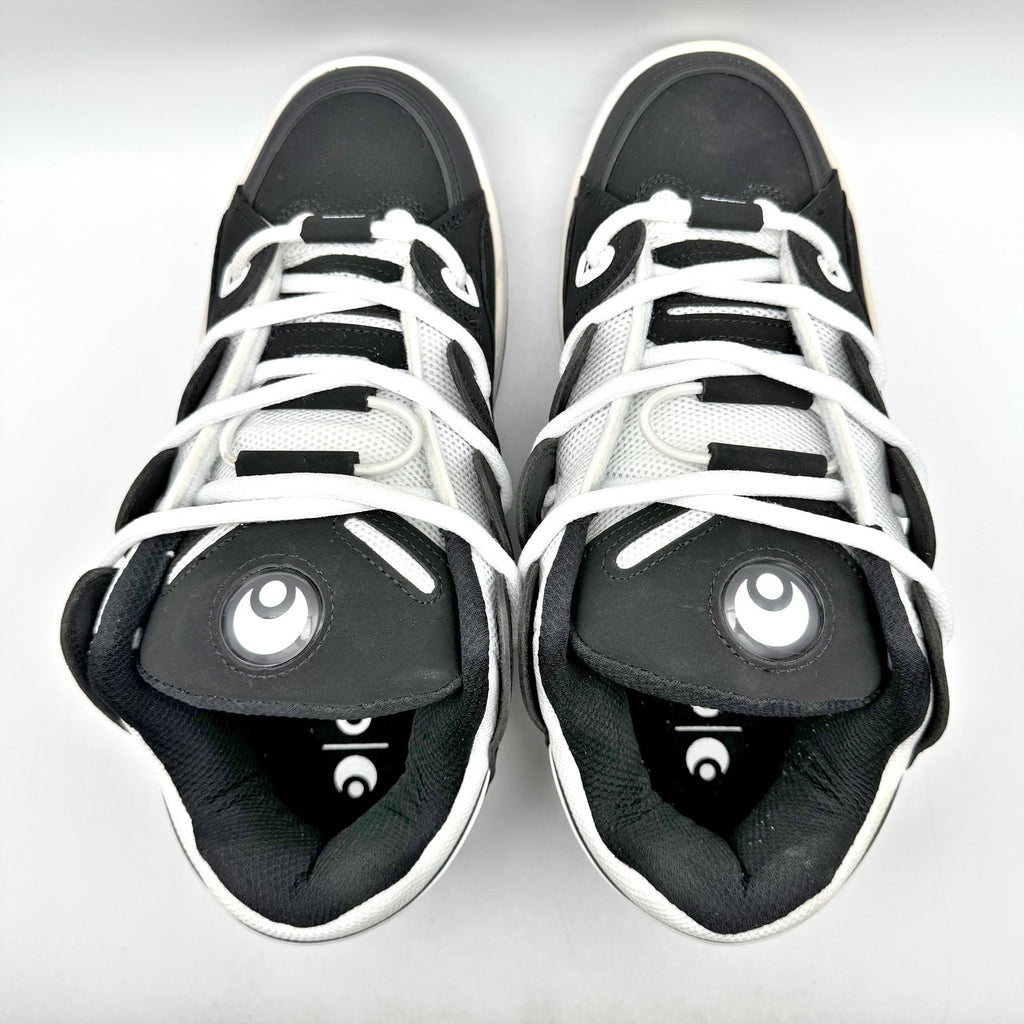 Osiris Mens D3 OG Sneakers US 12 EU 47 Black White EUC