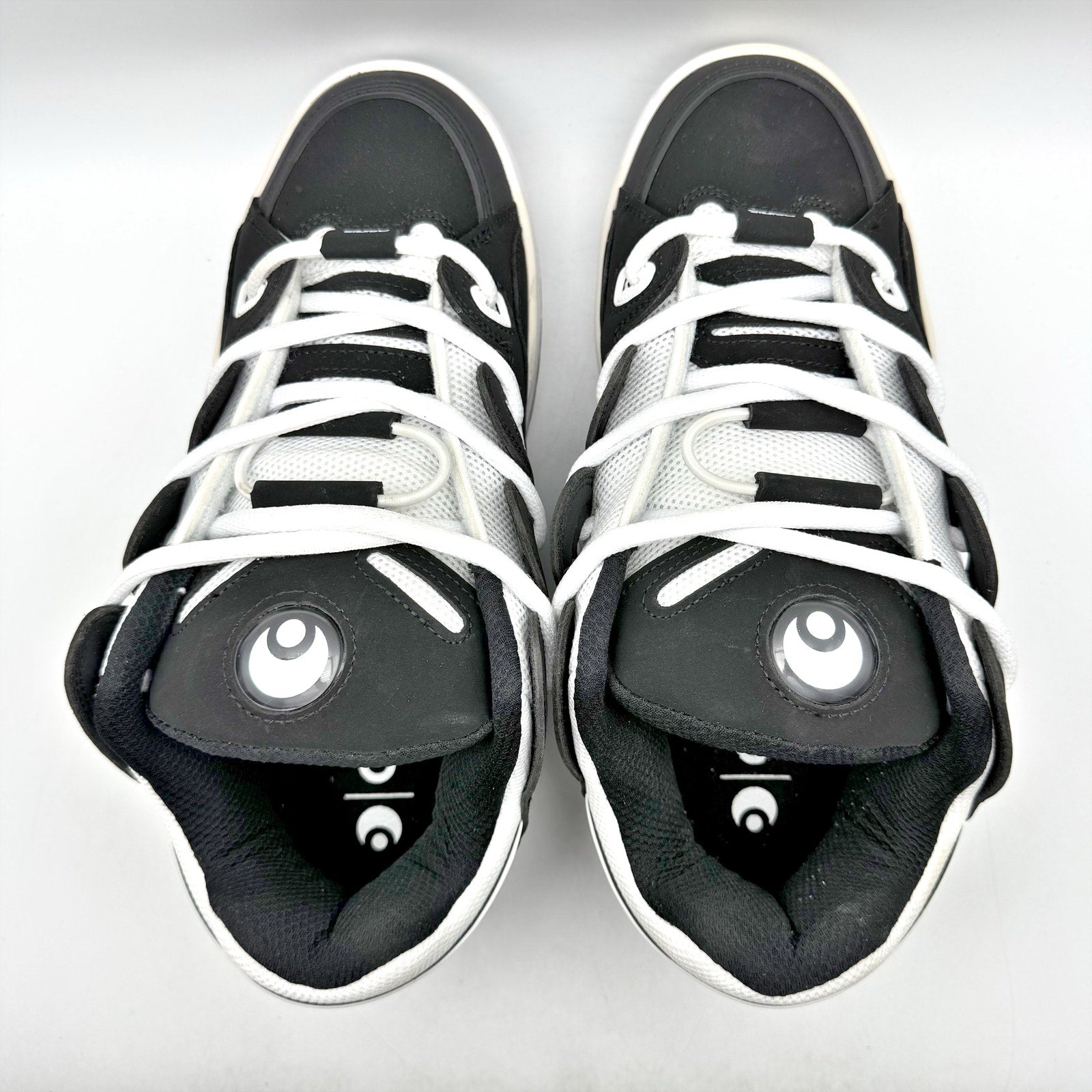 Osiris Mens D3 OG Sneakers US 12 EU 47 Black White EUC
