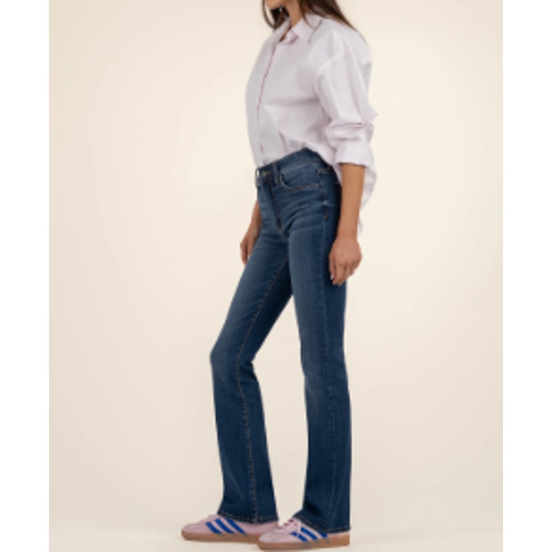 KUT FROM THE KLOTH Womens Natalie High Rise Bootcut Jean Size 10 Blue Allied NWT