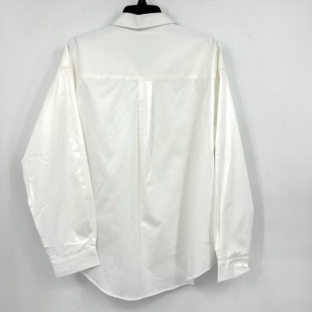 JOE'S JEANS Women's Boyfriend Button Down Shirt Medium Optic White NWT