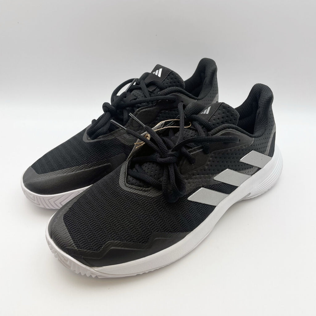 Adidas Women's CourtJam Control Athletic Shoes Size 9.5 Black White Tennis NIB