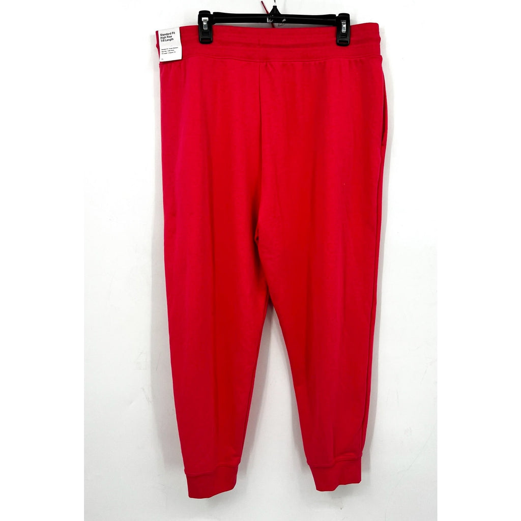 NIKE Women's Dri Fit 7/8 Joggers XL Aster Pink High-Waisted French Terry NWT