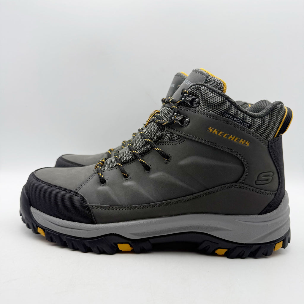 Skechers Mens Relment Daggett Hiking Boots US 9 Grey Water Repellent NIB