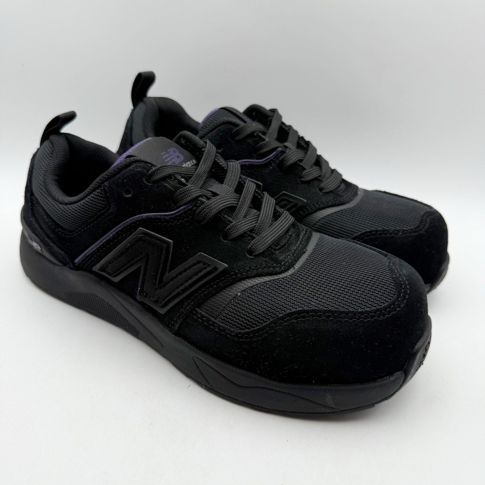 New Balance Womens Elite Lite Work Shoes US 9 Black Purple CT SR Sneakers NIB