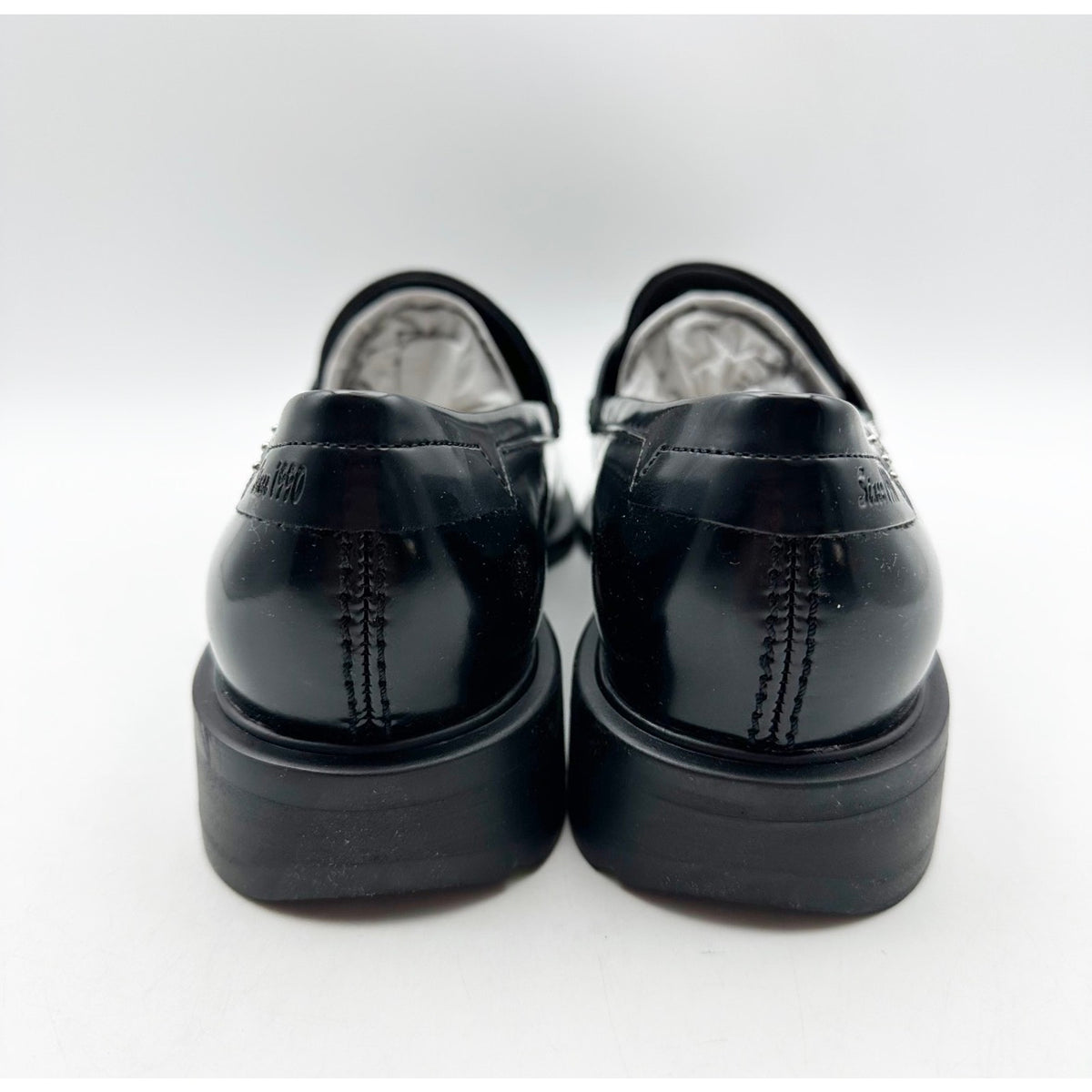 Franco Sarto Womens Eden Studded Loafers Size 6 M EU 36 Black Slip On NIB
