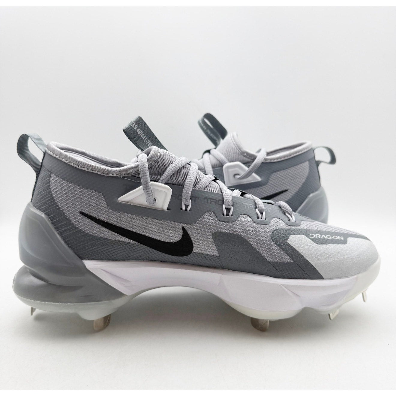 Nike Mens Force Zoom Trout 9 Elite Metal Baseball Cleats Size 7 Grey FB2906 NWOB