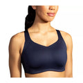BROOKS Women's Dare Underwire Run Bra Size 38 E DD Navy Blue High Support NWT