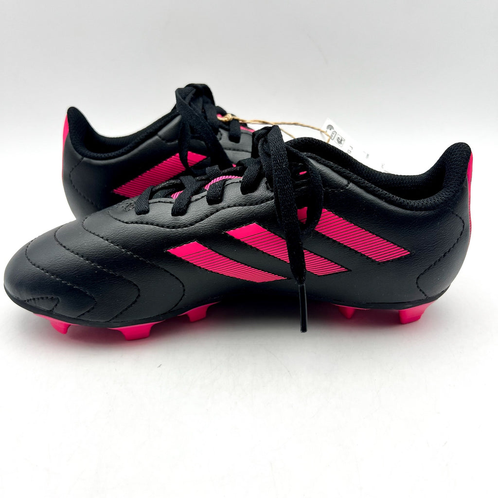 Adidas Youth Goletto VIII Soccer Cleats Size 2.5 Black Pink Firm Ground NWOB