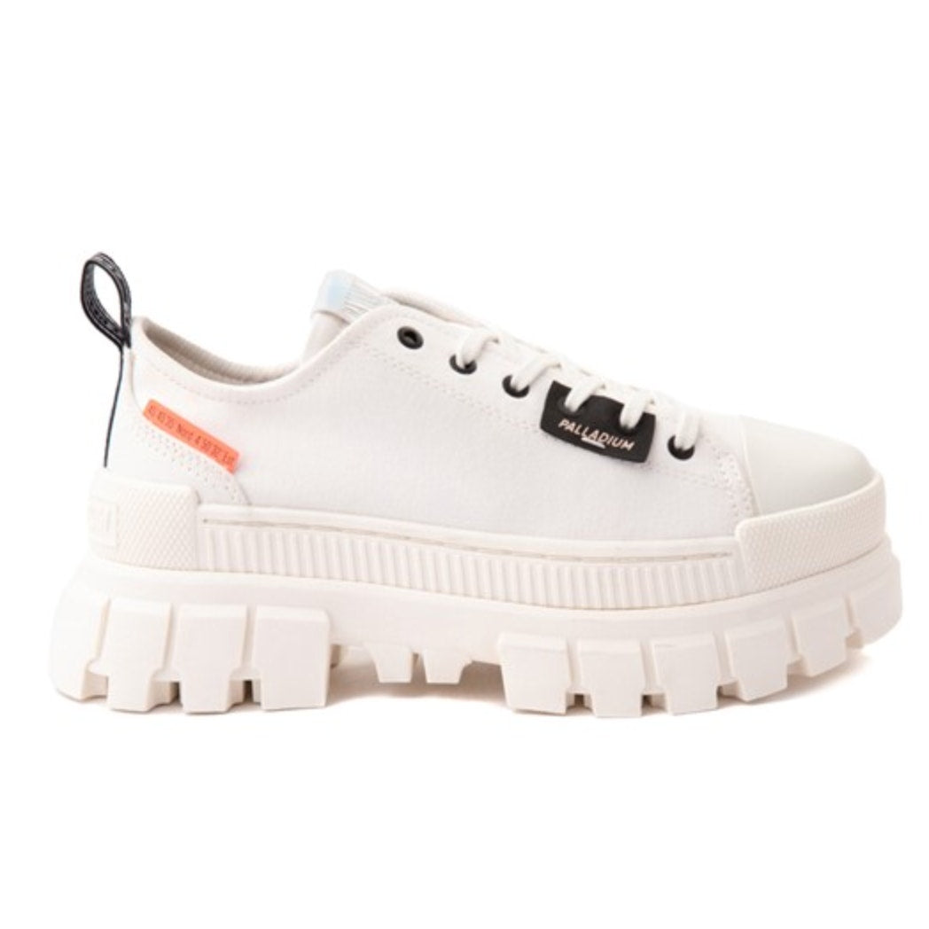 Palladium Womens Revolt Lo TX Platform Casual Sneakers Size 10 White NWOB