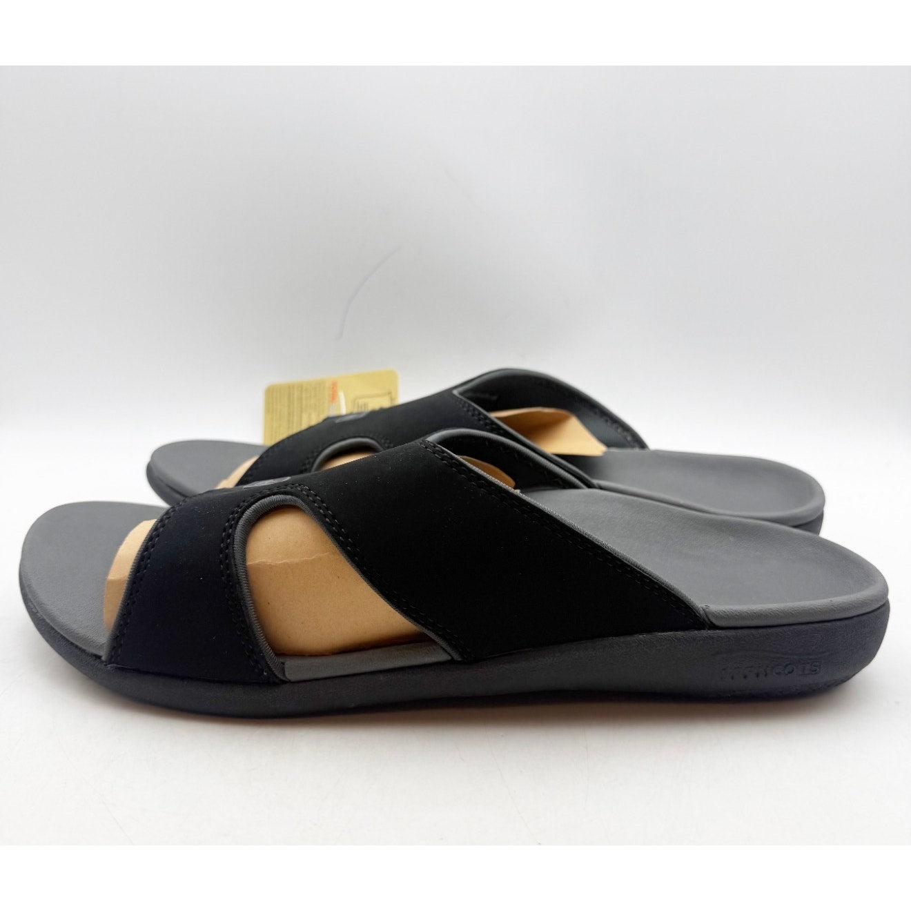 SPENCO Women's Kholo Plus Slide US 12 EE XX-WIDE Onyx Black NWT
