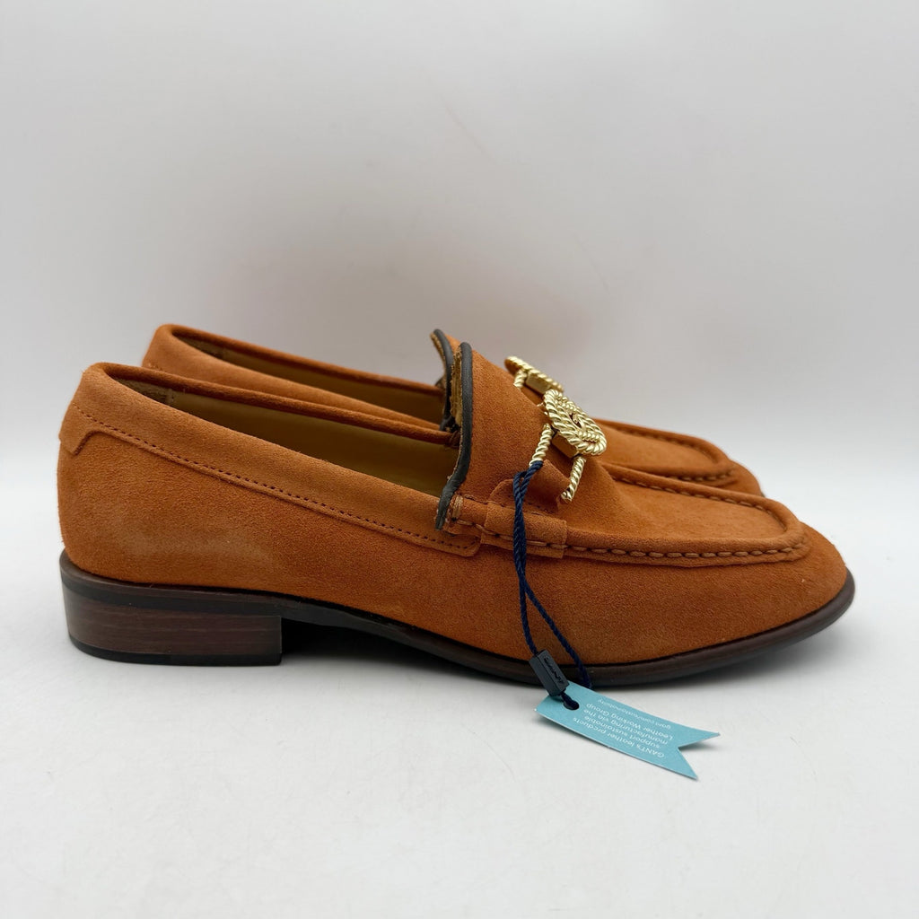 Gant Womens Kennedii Loafers EU 37 US 6 Golden Orange Brown Suede NWOB