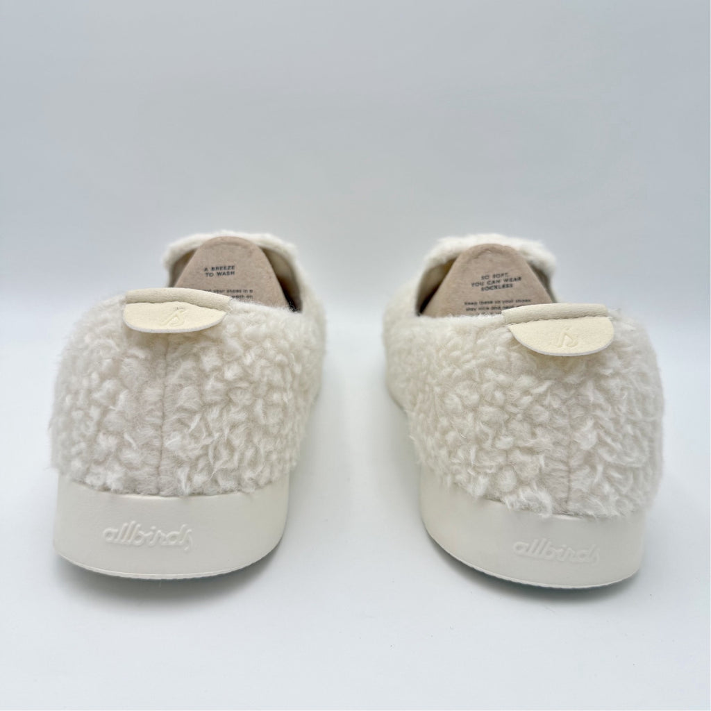 AllBirds Mens Wool Lounger Fluff Casual Sneakers US 9 White Slip On NIB