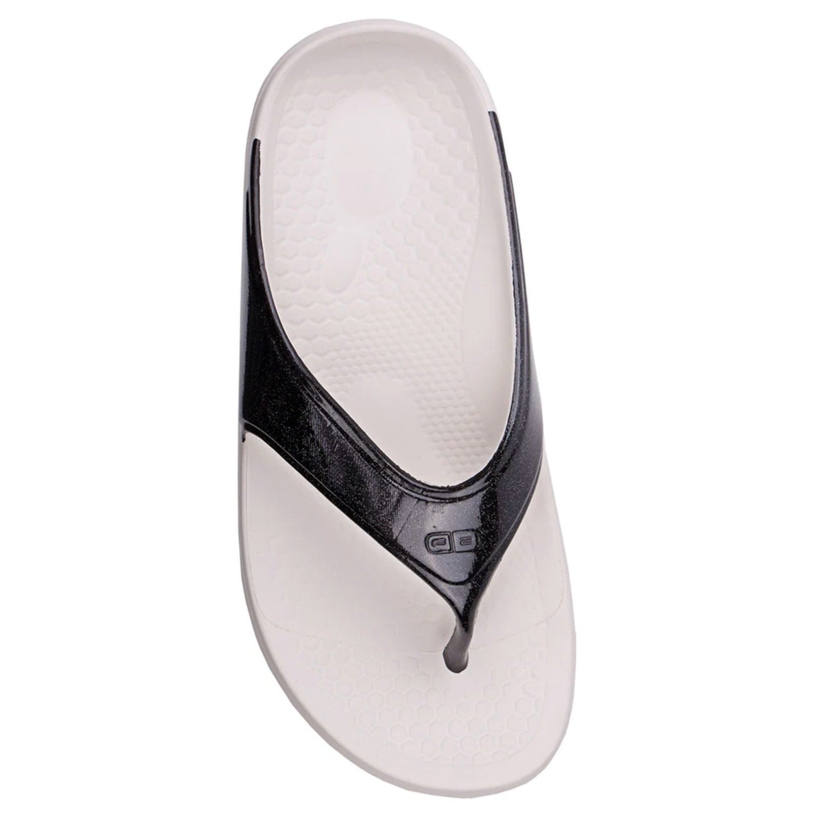 Spenco Women Fusion 2 Pearl Sandals Size 6 Wide Black Slide Flip Flop NWOB
