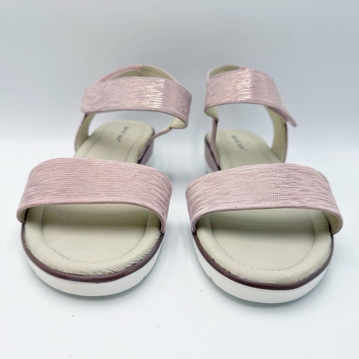 David Tate Womens Scala Sandals Size 12 M Pink Leather NWOB