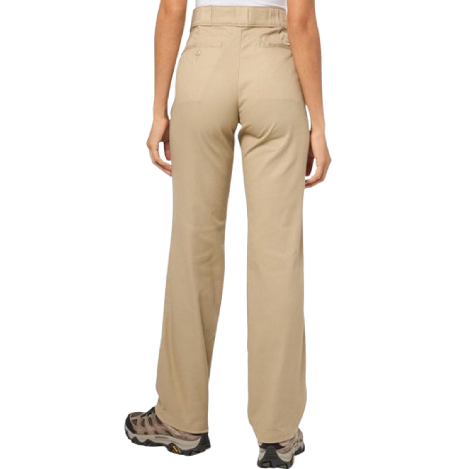 DICKIES Womens 776 Flex Slim Fit Pants Size 4R Tan Desert Sand Stretch Twill NWT