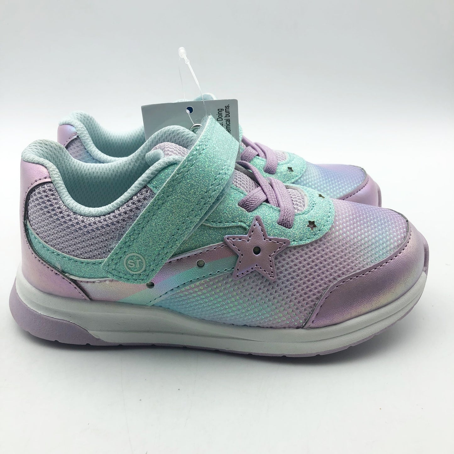 Stride Rite Girl SR Starlight Aqua Sneakers Size 11 Toddler Shoes Turquoise NIB