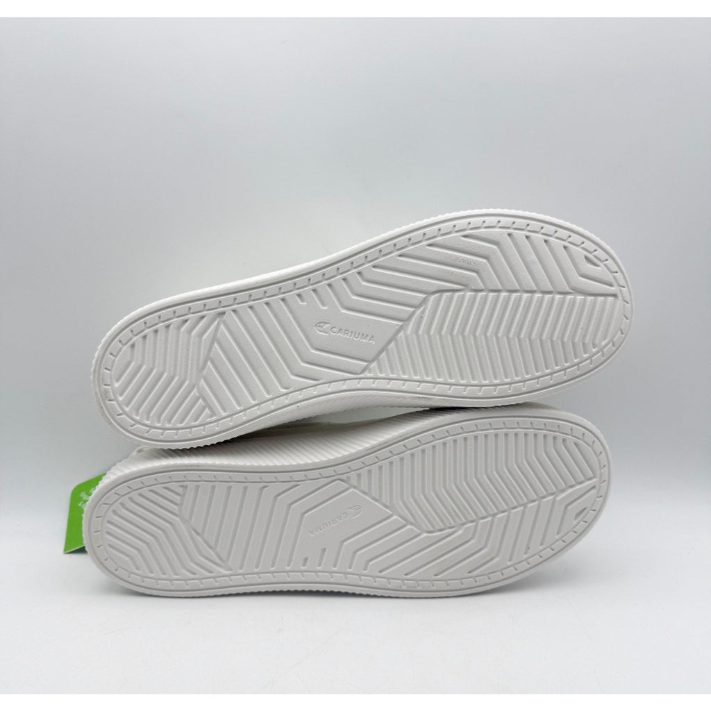 Cariuma IBI Slip On Sneakers Womens 8.5 Mens 7 All White Knit Bamboo NIB