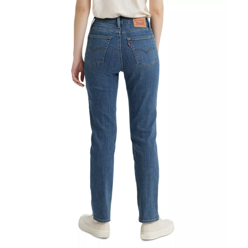 LEVI'S Womens 724 Straight Slim Jeans 31x30 US 12 Way Back Blue 18883-0238 NWT
