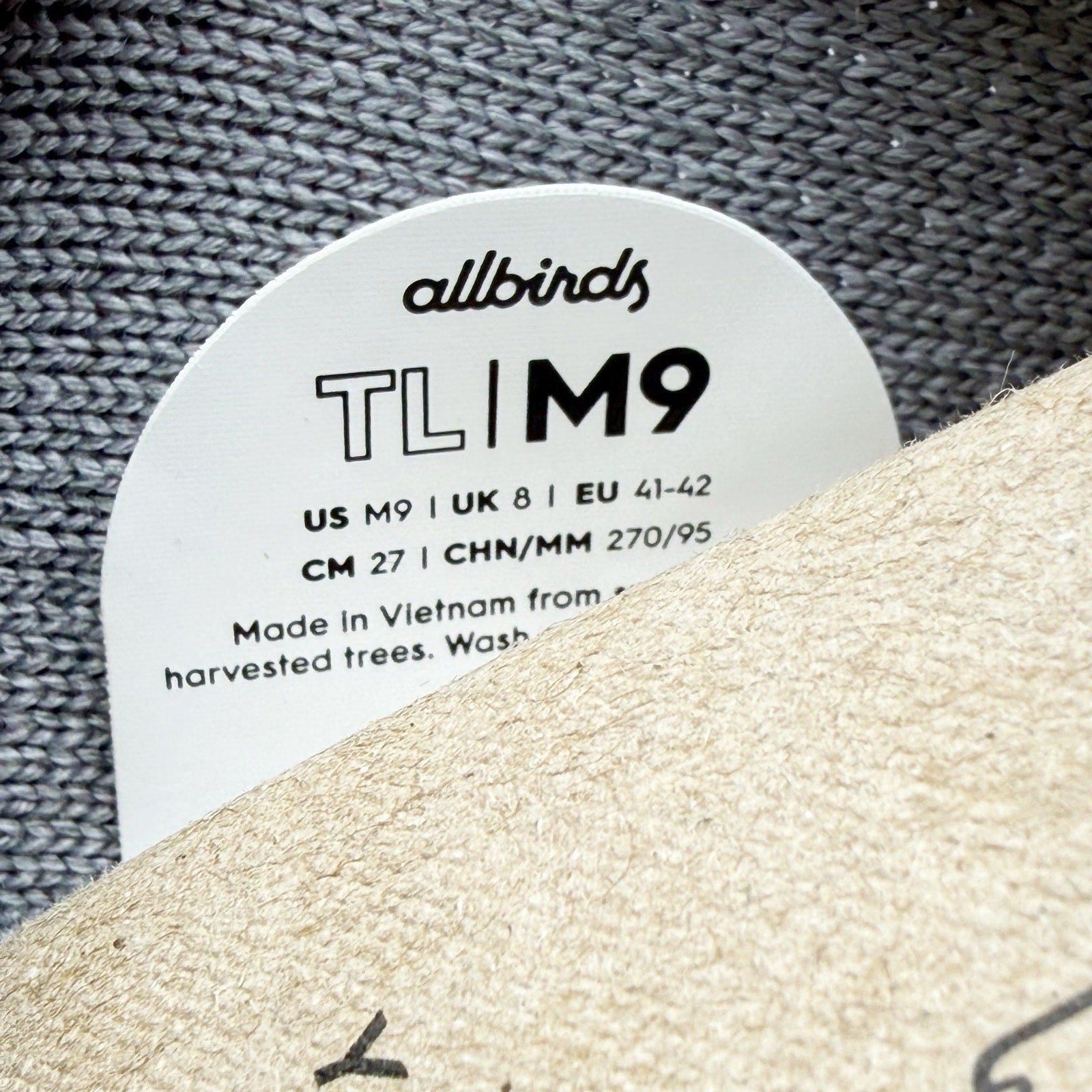 AllBirds Mens Tree Lounger Casual Shoes US 9 EU 41.5 Grey Slip On NIB