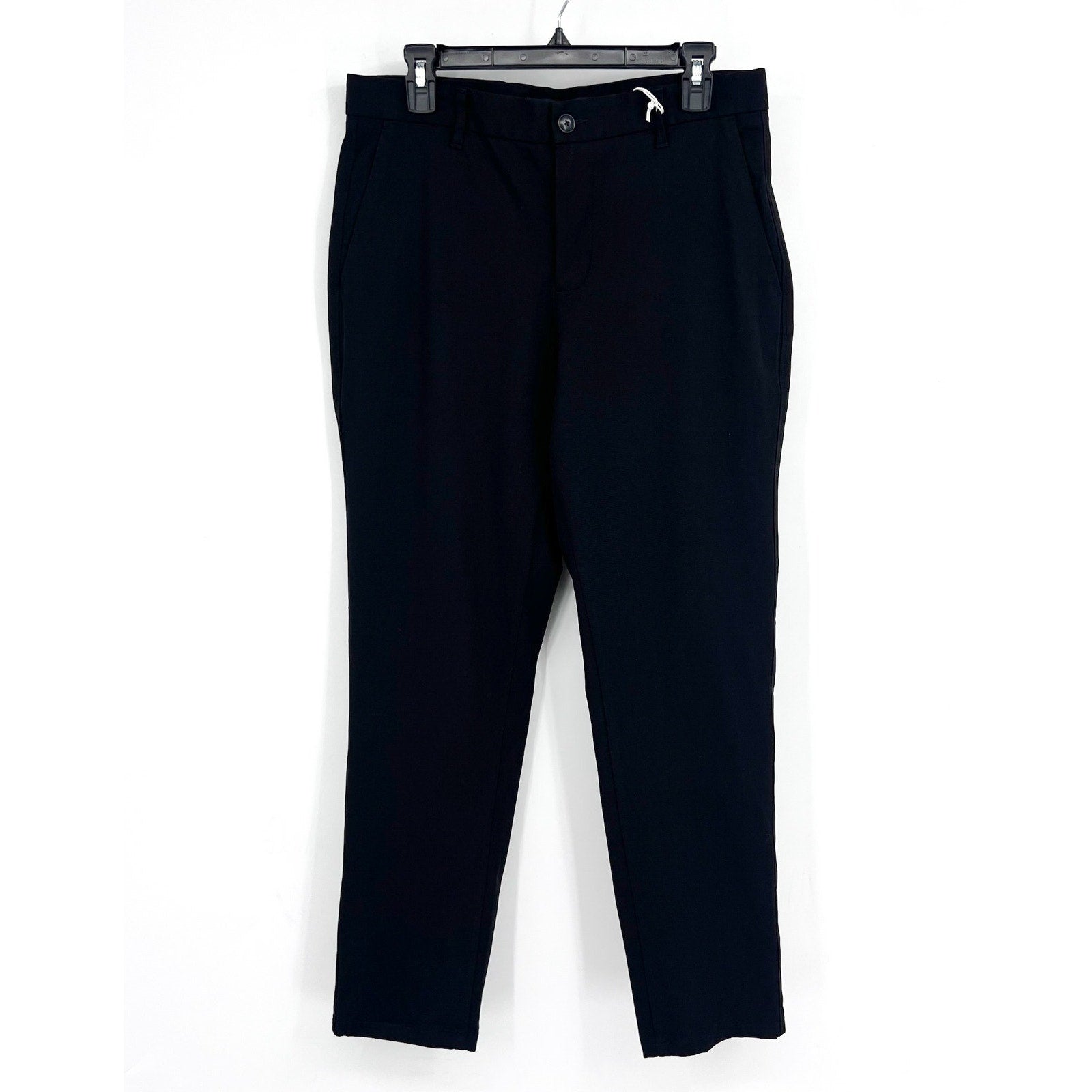 EVERLANE Uniform Mens Performance Chino Pants 32x30 Black Athletic Fit NWT