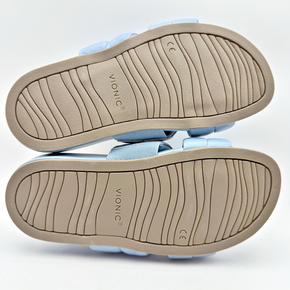 Vionic Womens Mayla Slide Sandals Size 5 M EU 35 Blue Comfort NIB