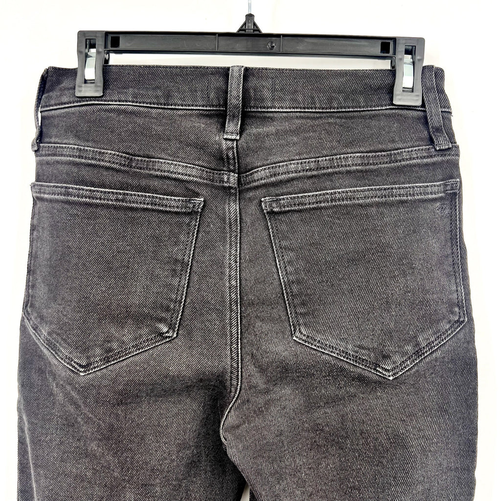 Madewell Cali Demi-Boot Crop Jeans 27x24 Size 4 Tall Black Raw Hem NB086 NWOT
