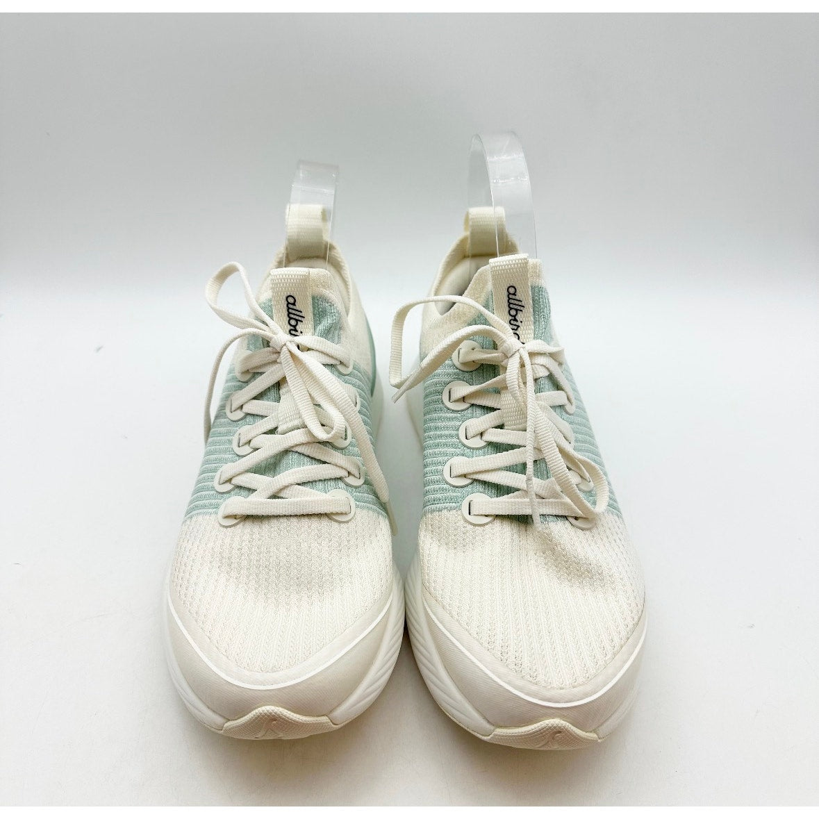 ALLBIRDS Womens Tree Glider Athletic Shoes Size 6 White Green NWOB