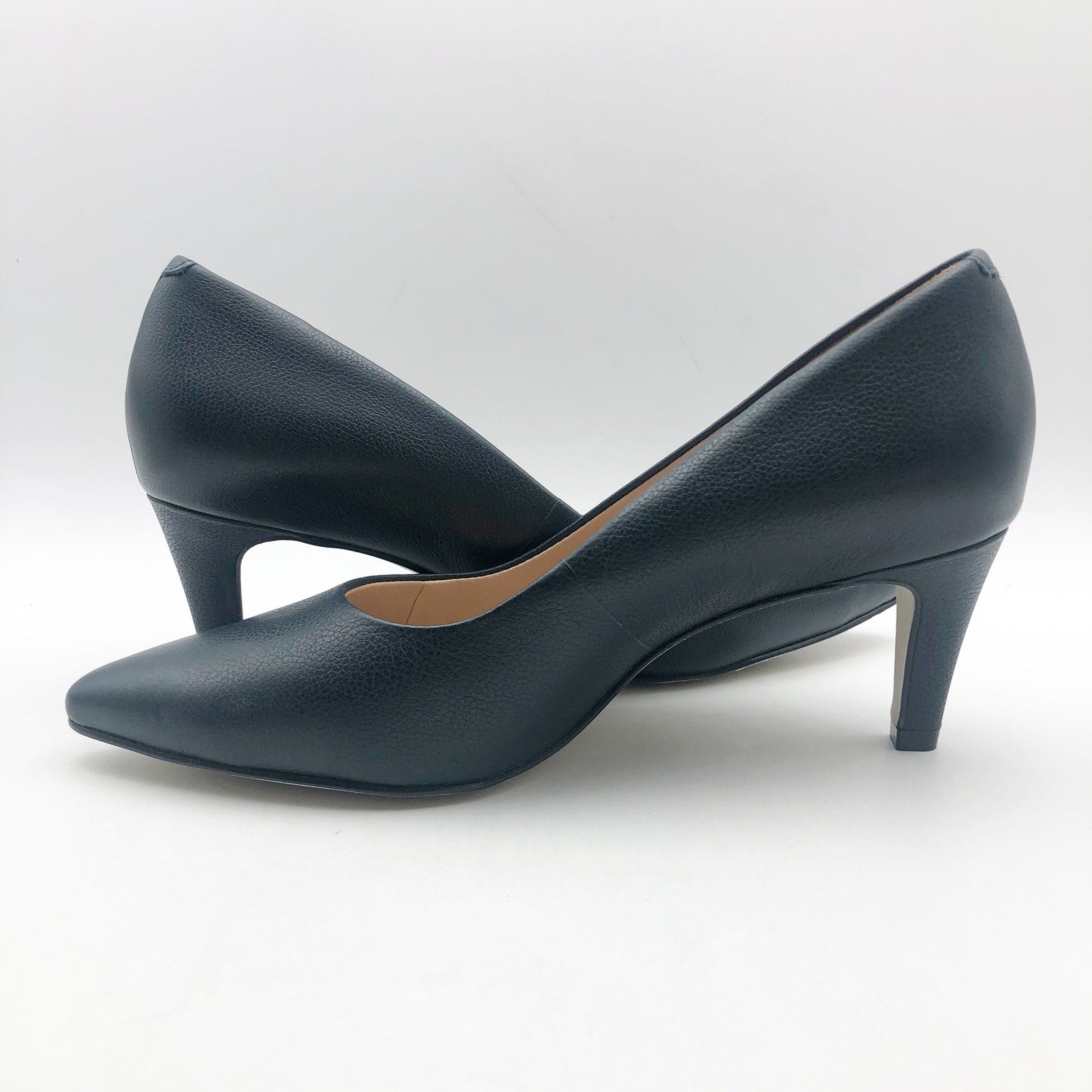 Marc Joseph Womens Trinity PL Pump US 7.5 EU 38.5 Navy Blue Leather NIB