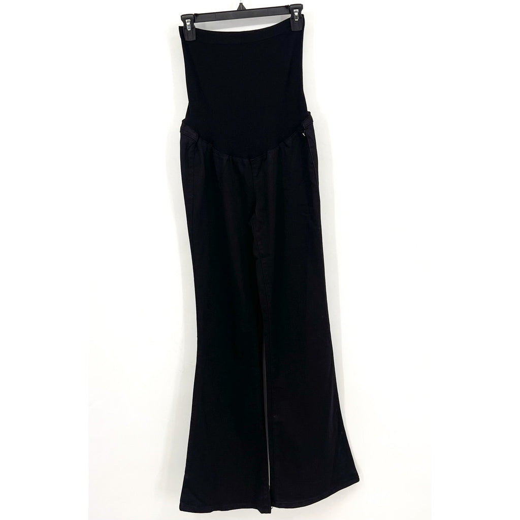 1822 DENIM Maternity Women's Slim Bootcut Jeans Size 10 Black Over Belly NWT